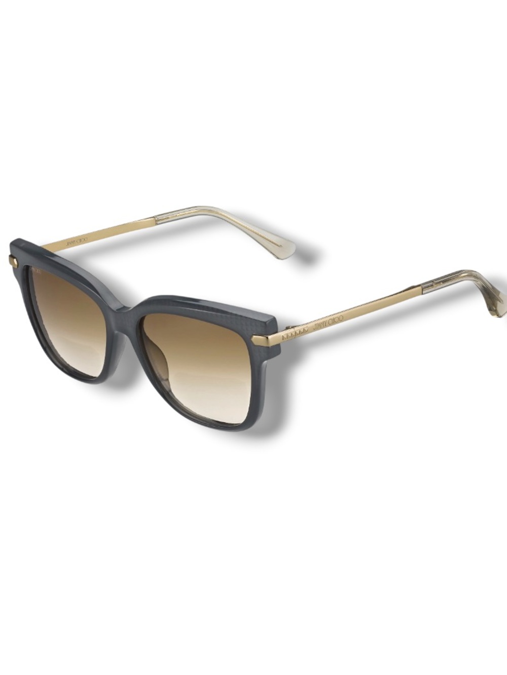 Jimmy Choo Women’s Authentic Olive Green Gold Sides Sunglasses + Kate Spade Case